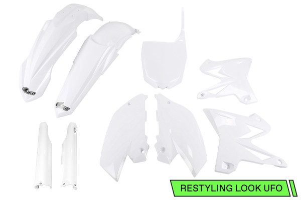 Full Plastic Kit white for Yamaha YZ 125 (2005-07) - YZ 250 (2005-07)